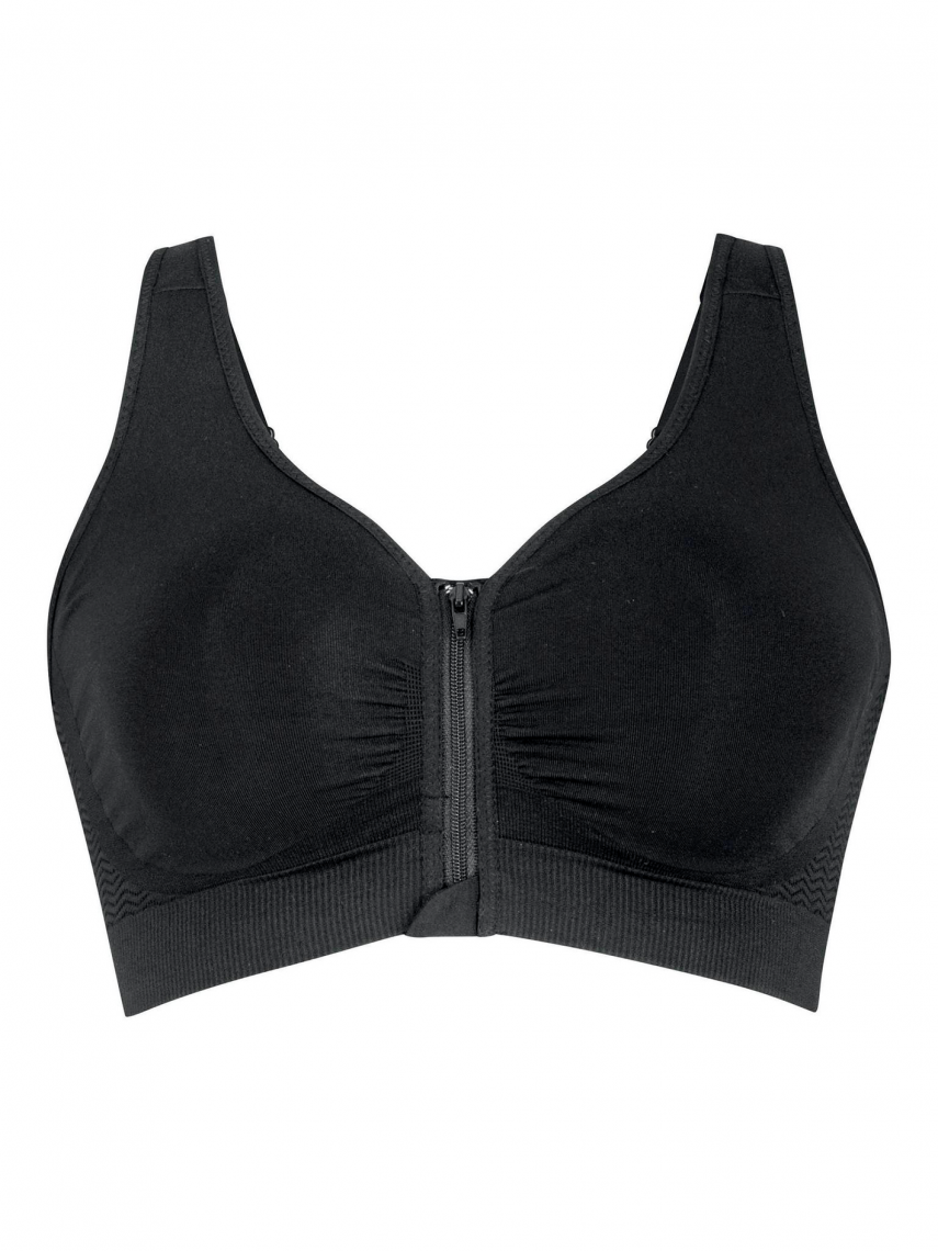 Anita Care voorgevormde BH Top met ritssluiting - Lynn 5768X- zwart