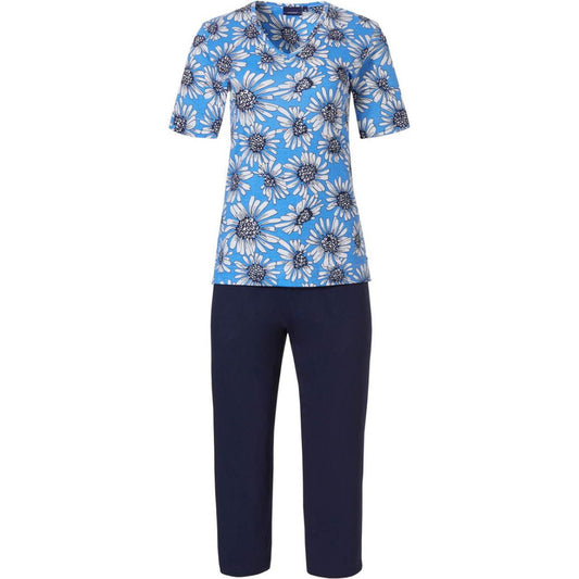 Pastunette pyjama magriet met capri broek - 20231-128-2 - blauw