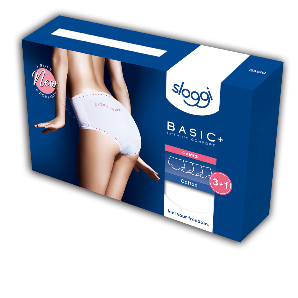 SLOGGI BASIC+ Midi 4 PACK - 2 kleuren