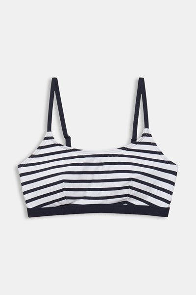 Esprit voorgevormde crop bikiniset met bikinislip - 992EF1A311/992EF1A312 - marine blauw