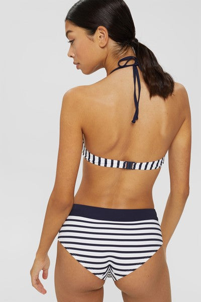 Esprit voorgevormde crop bikiniset met bikinislip - 992EF1A311/992EF1A312 - marine blauw