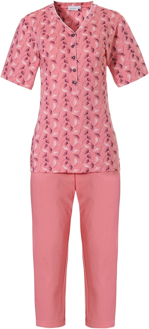 Pastunette pyjama met capri broek - 20221-176-4 - koraal