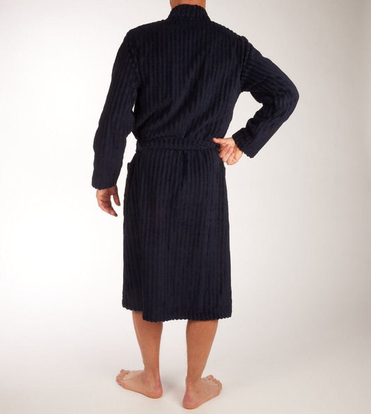 Pastunette heren badjas met omslag 7399-651-1 - blauw