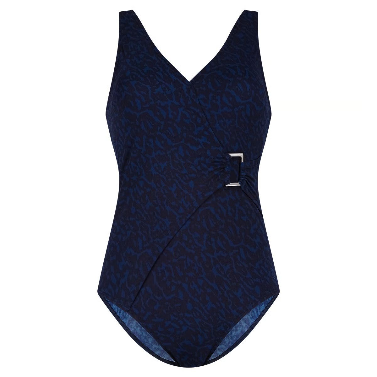 ten Cate Swim badpak soft cup V-hals met gesp - 60654-6221 - Animal Navy