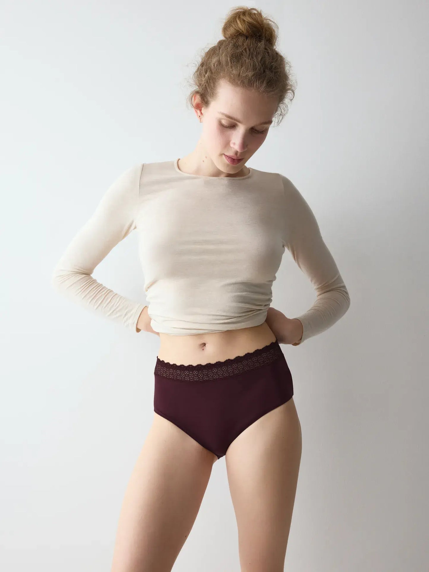 Triumph Slip - Feel of Modal midi - Claret (7291)