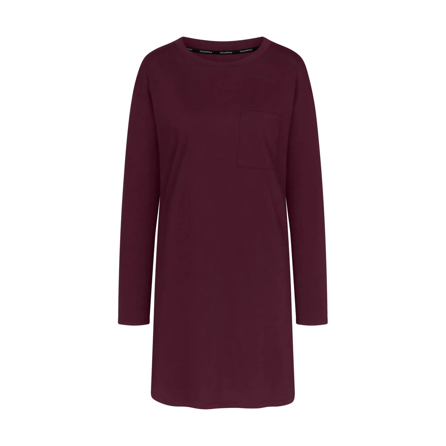 Triumph nachthemd lange mouw - Nightdresses Good NDK LSL 08 P -  Claret (7291)