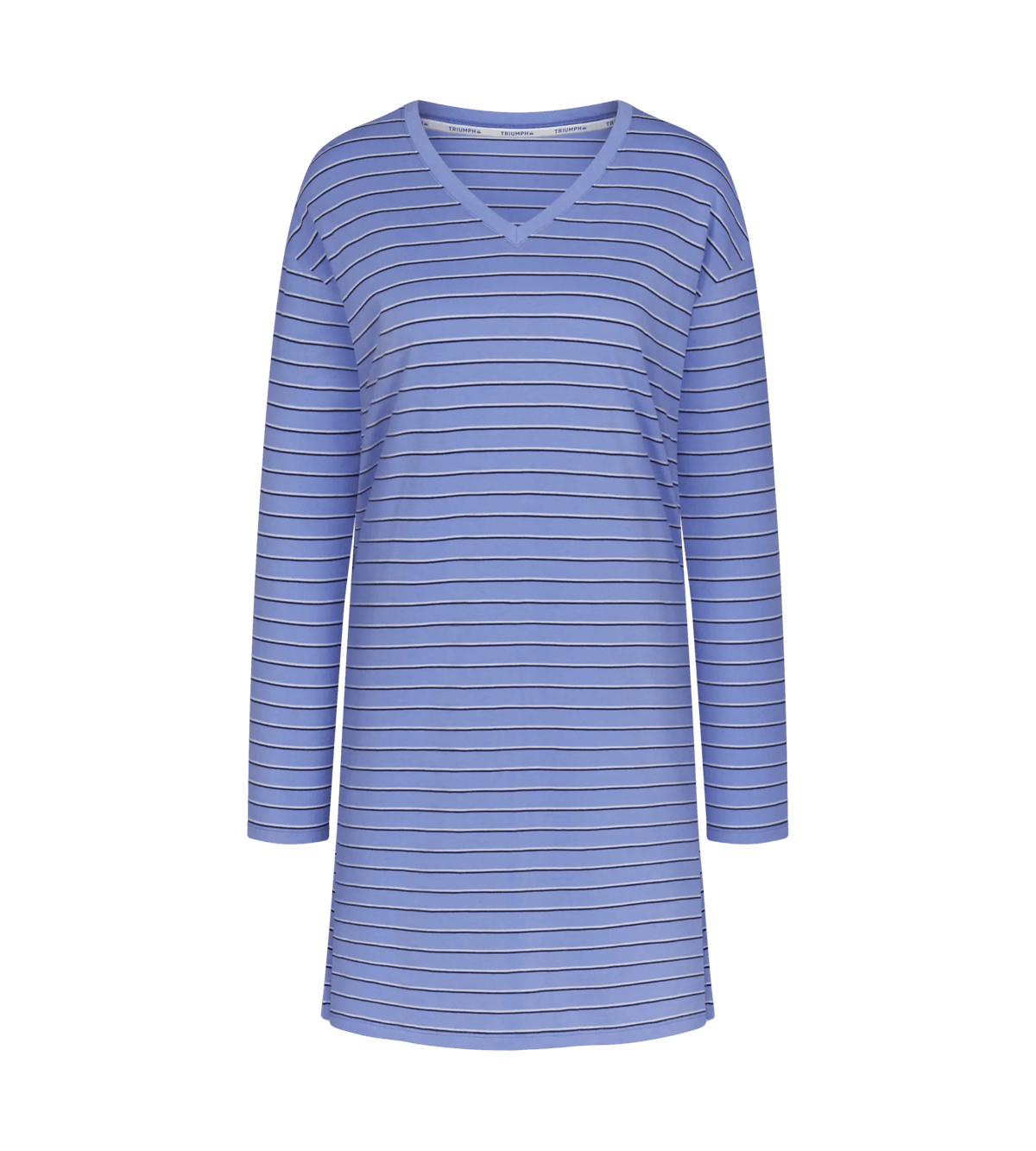 Triumph nachthemd lange mouw - Nightdresses PW 01 X Checks O* -  Blauw (M007)