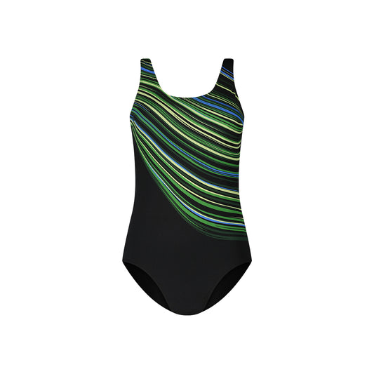 ten Cate Swim (Tweka) badpak soft cup - 10961 - graphic lines green