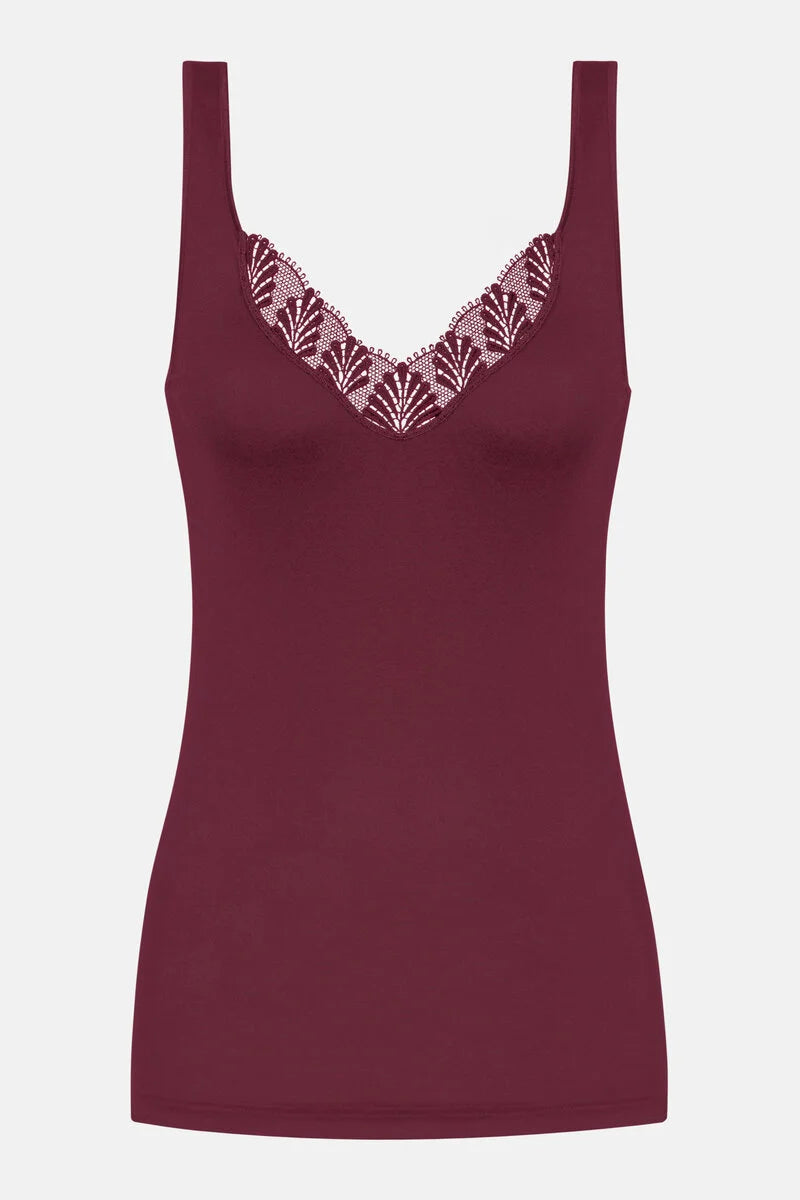 Mey hemd top met kant - Emotion Elegance 1110028 - Boysenberry