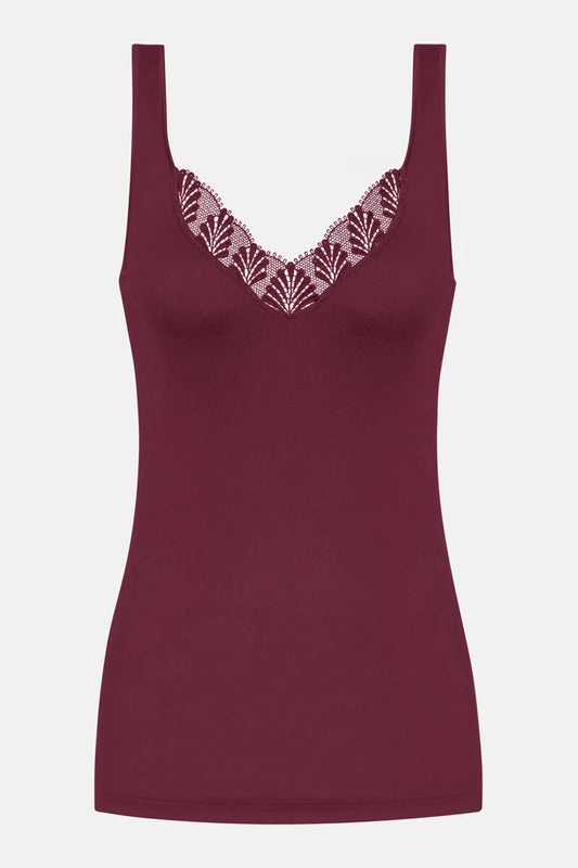 Mey hemd top met kant - Emotion Elegance 1110028 - Boysenberry