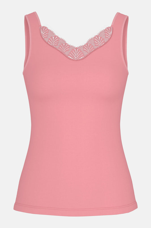 Mey hemd top met kant - Emotion Elegance 1110028 - Pink Nectar (1747)