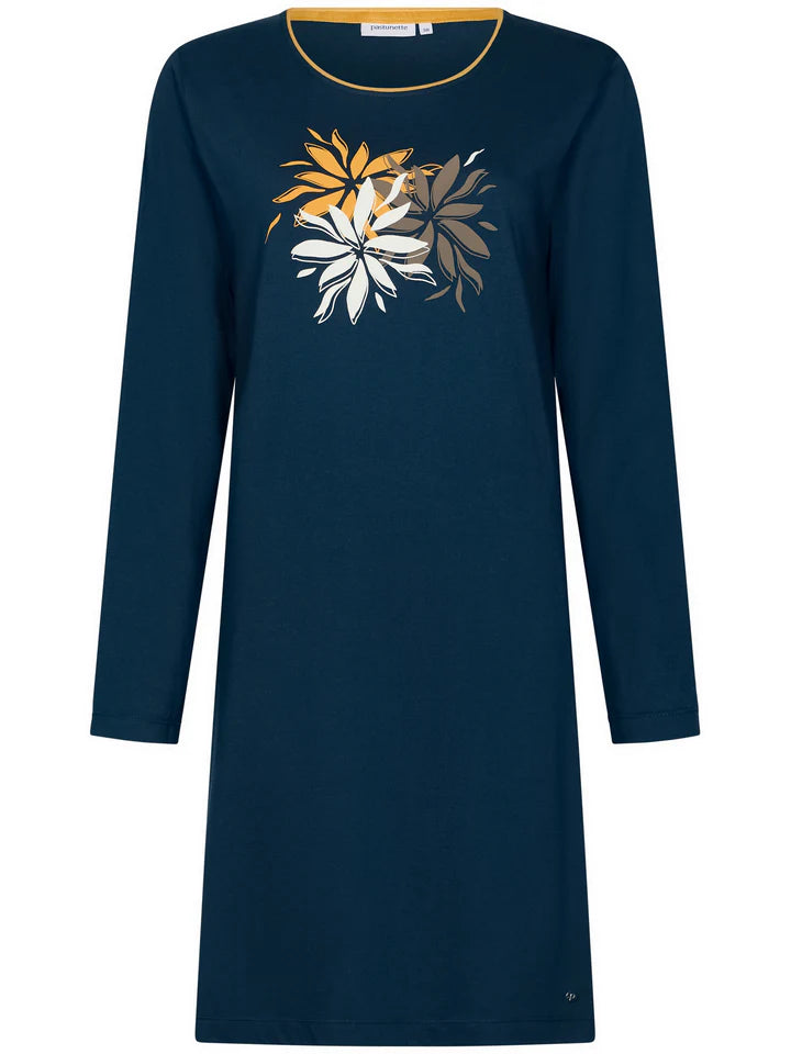 Pastunette Nachthemd serie Moonlite met opdruk - 111252-118-1 - Donker blauw