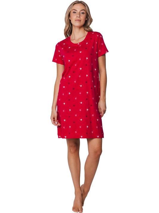 Rebelle Nachthemd met All-over print - Palm Springs 111261-626-2 - Roze