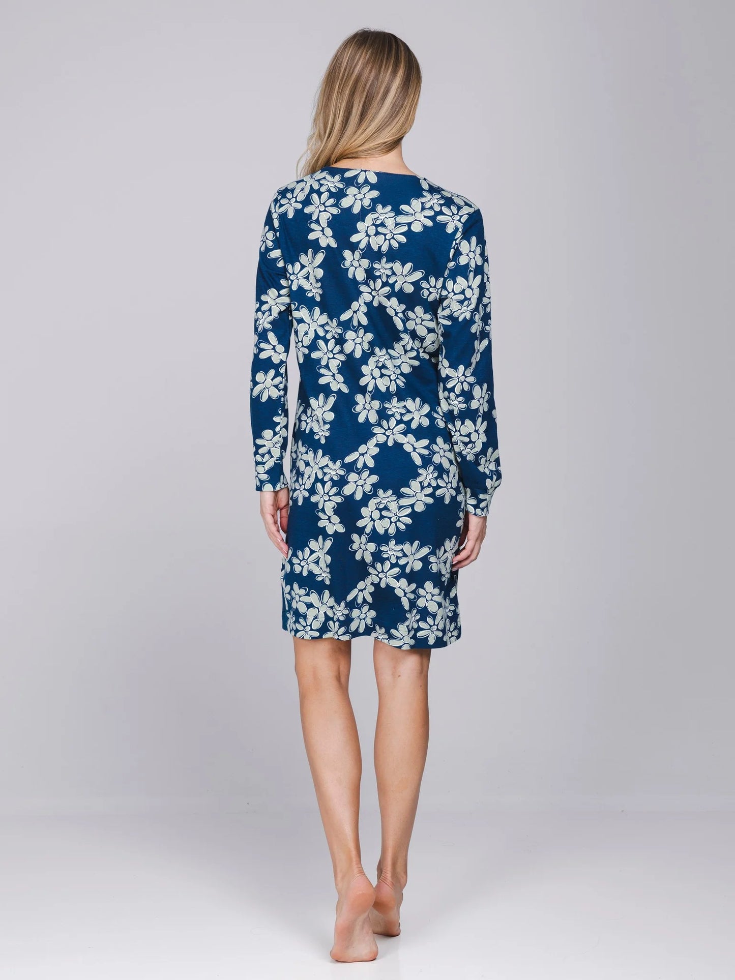 Pastunette nachthemd serie Nordic Bloom - 111262-146-1 - Donker Blauw
