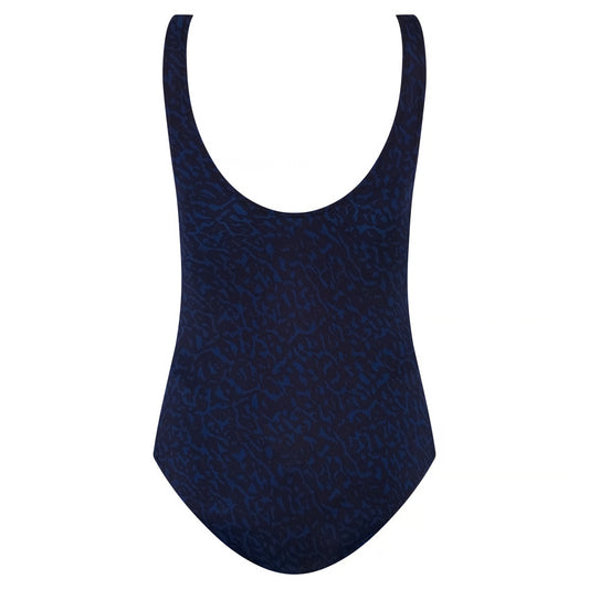 ten Cate Swim badpak soft cup V-hals met gesp - 60654-6221 - Animal Navy