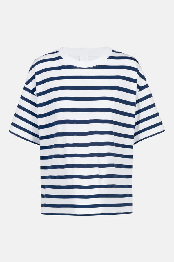 Mey pyjama shirt korte mouw - Breezy Stripes 1210124 - Blue Zodiac