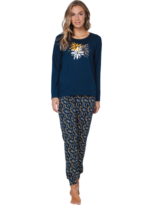 Pastunette Pyjama serie Moonlite met opdruk - 121252-118-1 - Donker Blauw