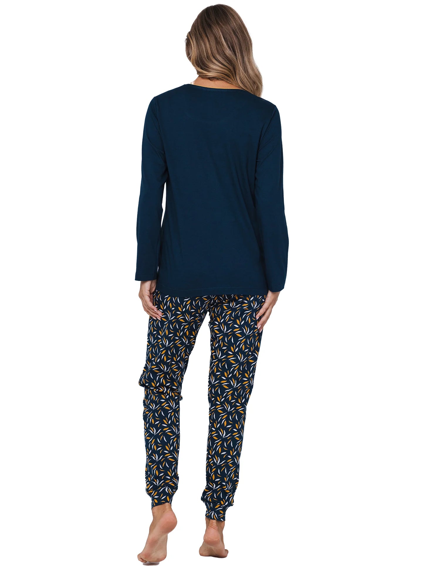 Pastunette Pyjama serie Moonlite met opdruk - 121252-118-1 - Donker Blauw
