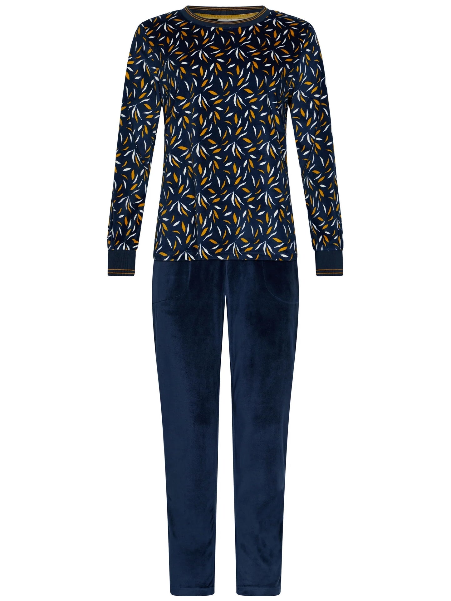 Pastunette Warme pyjama fleece - serie Moonlite 121252-122-1 - Donker blauw