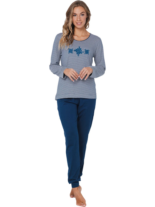Pastunette Pyjama serie Blue Bloom - 121252-156-2 - Donker Blauw