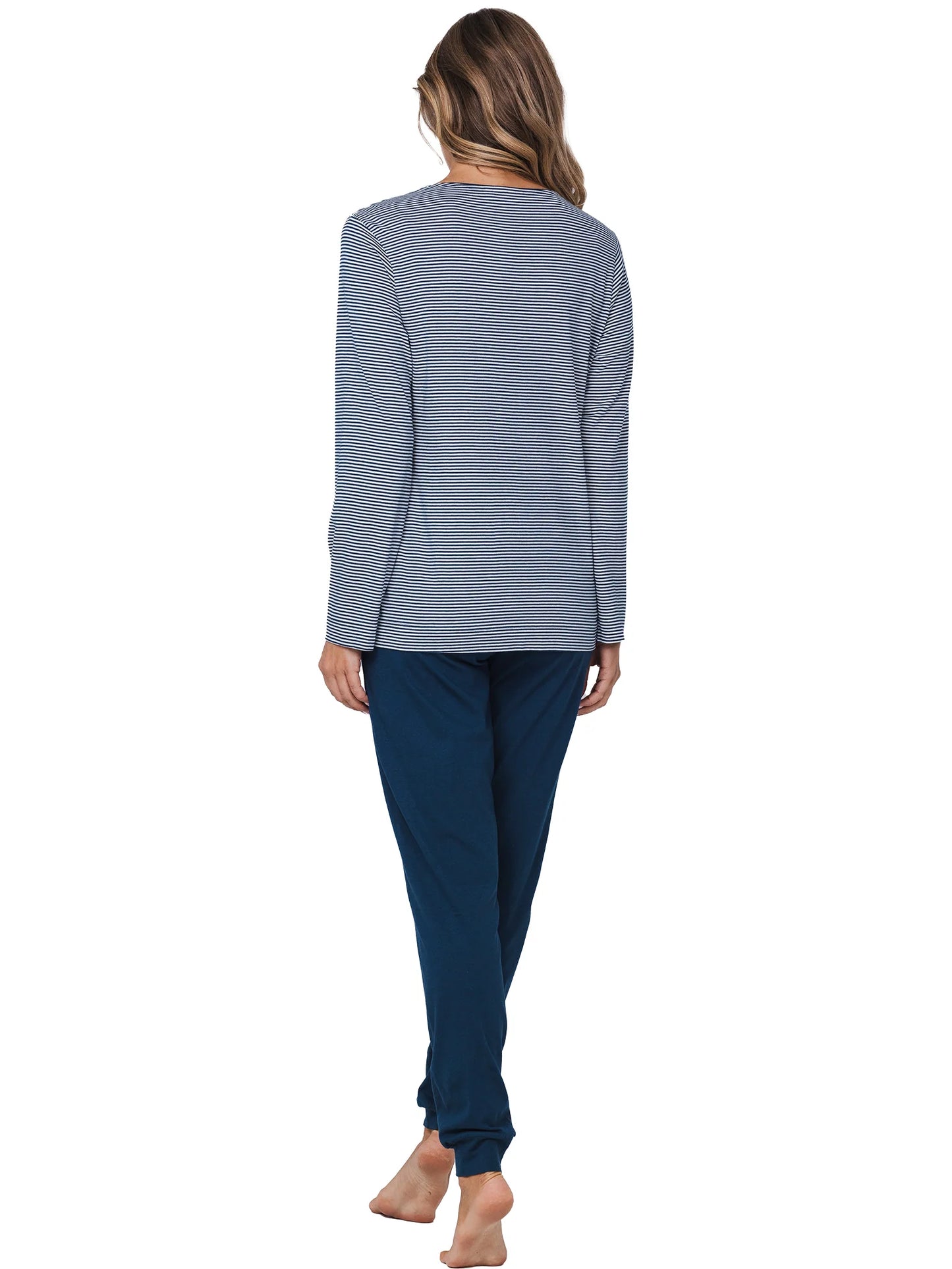 Pastunette Pyjama serie Blue Bloom - 121252-156-2 - Donker Blauw