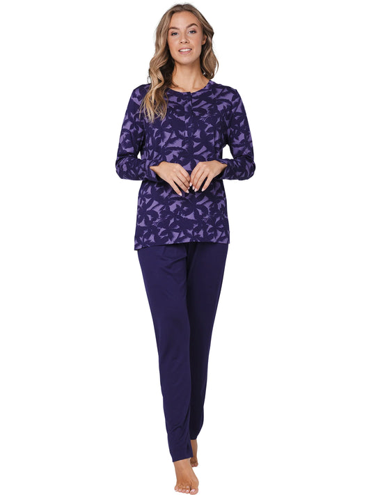 Pastunette Premium pyjama - serie Dark Orchid 121251-234-1 - Donker paars