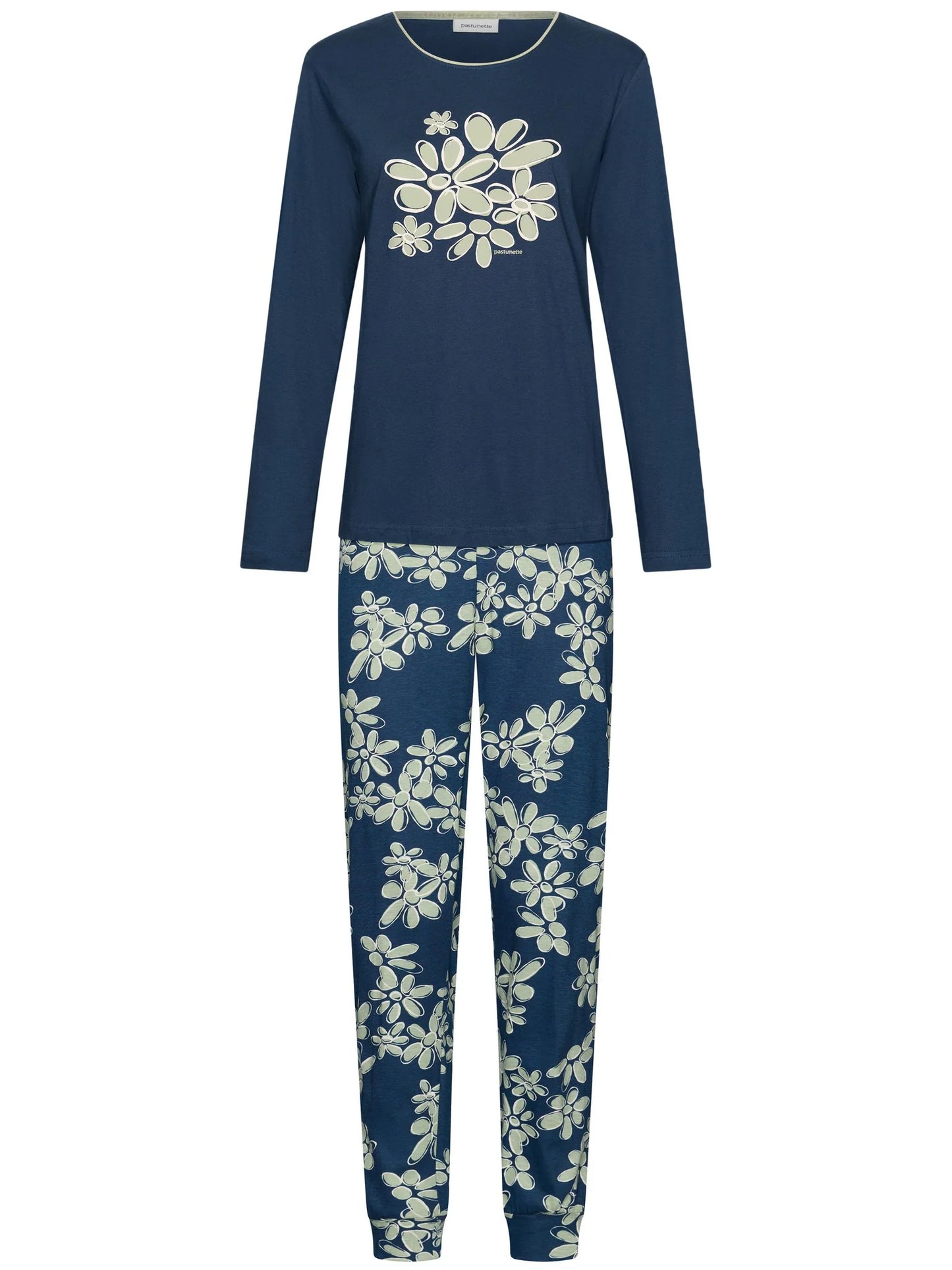 Pastunette Pyjama serie Nordic Bloom - 121262-146-2 - Donker Blauw