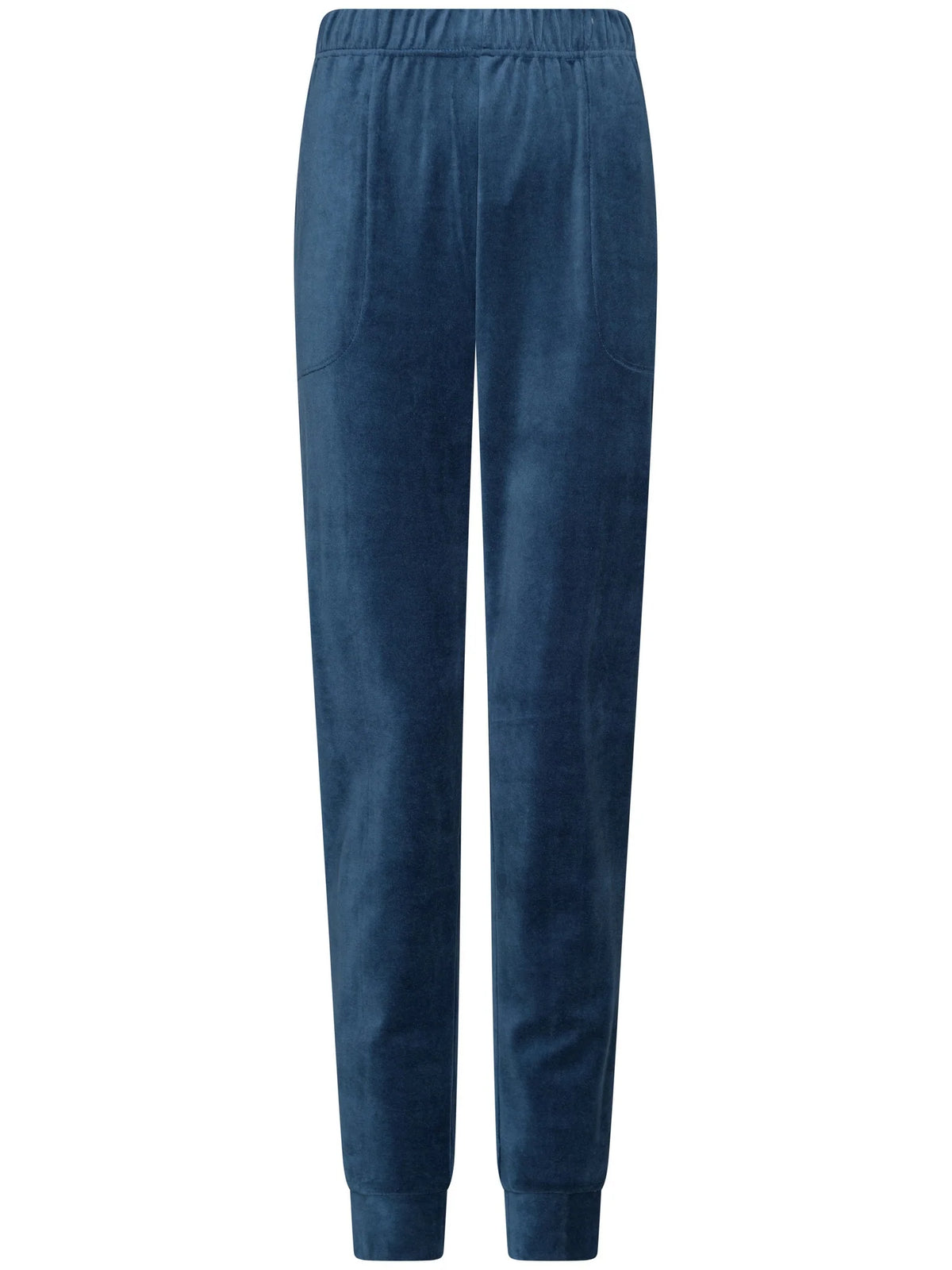 Pastunette Pyjama met boorden van velours - Nordic Bloom 121262-158-1 - Donker blauw