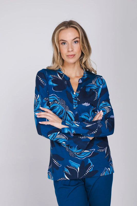 Pastunette Premium Pyjama - Blue Mirage 121262-228-1 - Donker Blauw