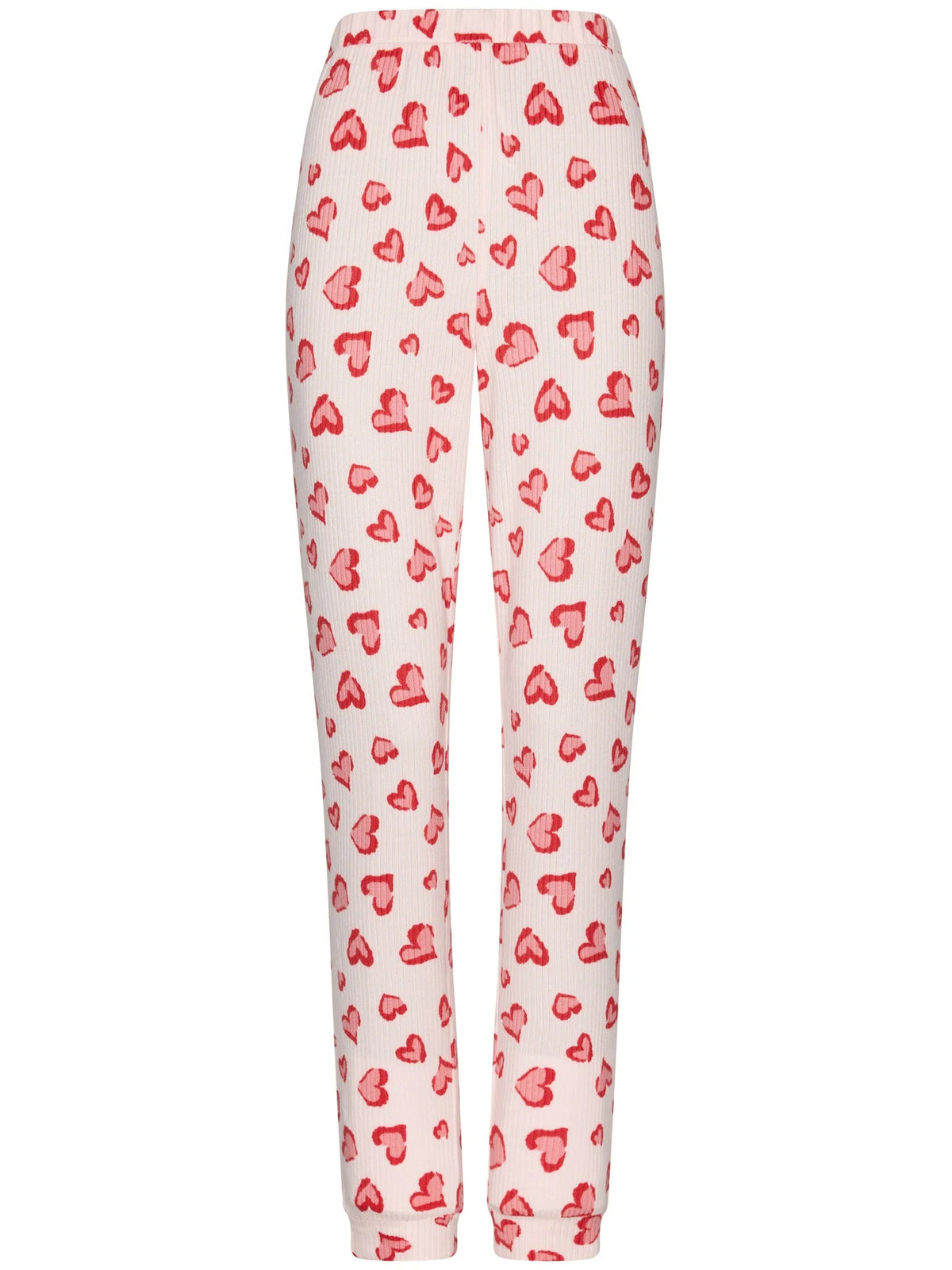 Rebelle warme Pyjama met boorden - Endless Love 121262-600-1 - Roze/rood