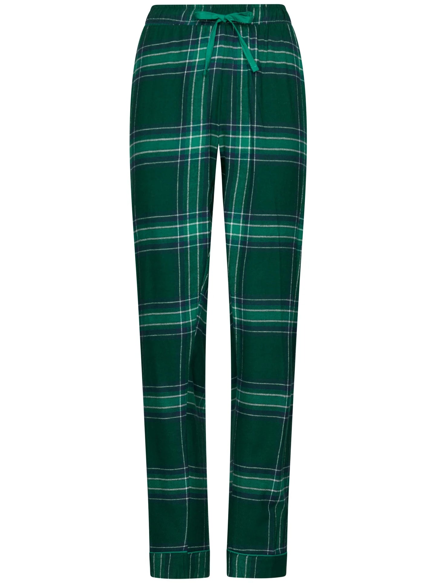 Rebelle Pyjama Flanel doorknoop ruit - Cosy 121262-624-2 - Groen