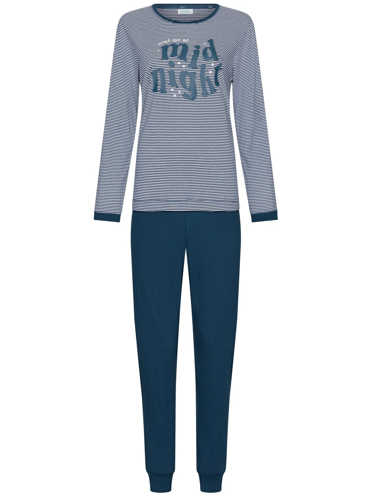Rebelle Pyjama met boorden serie Snowy Sparkles - 121262-632-1 - Donker Blauw