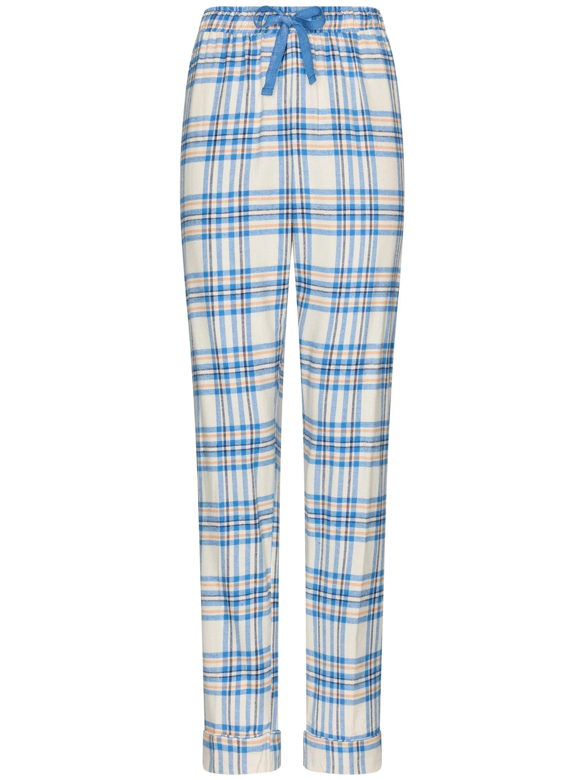 Rebelle Pyjama Flanel doorknoop ruit - Checks 121262-638-1 - Blauw