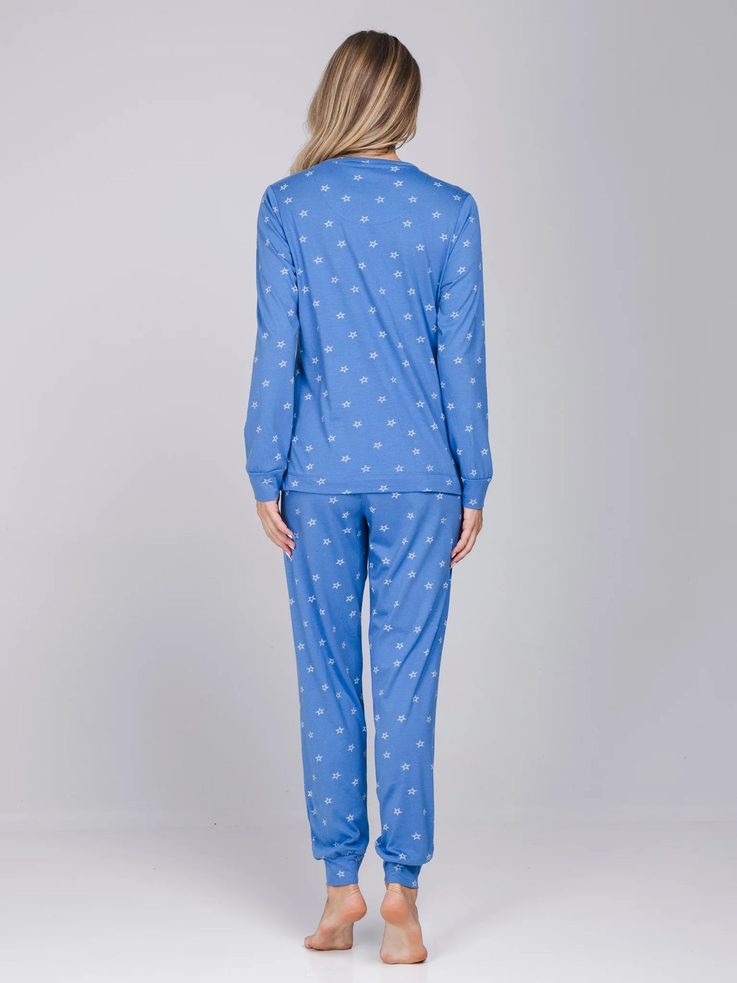 Rebelle Pyjama met boorden serie Starry Night - 121262-630-1 - Blauw