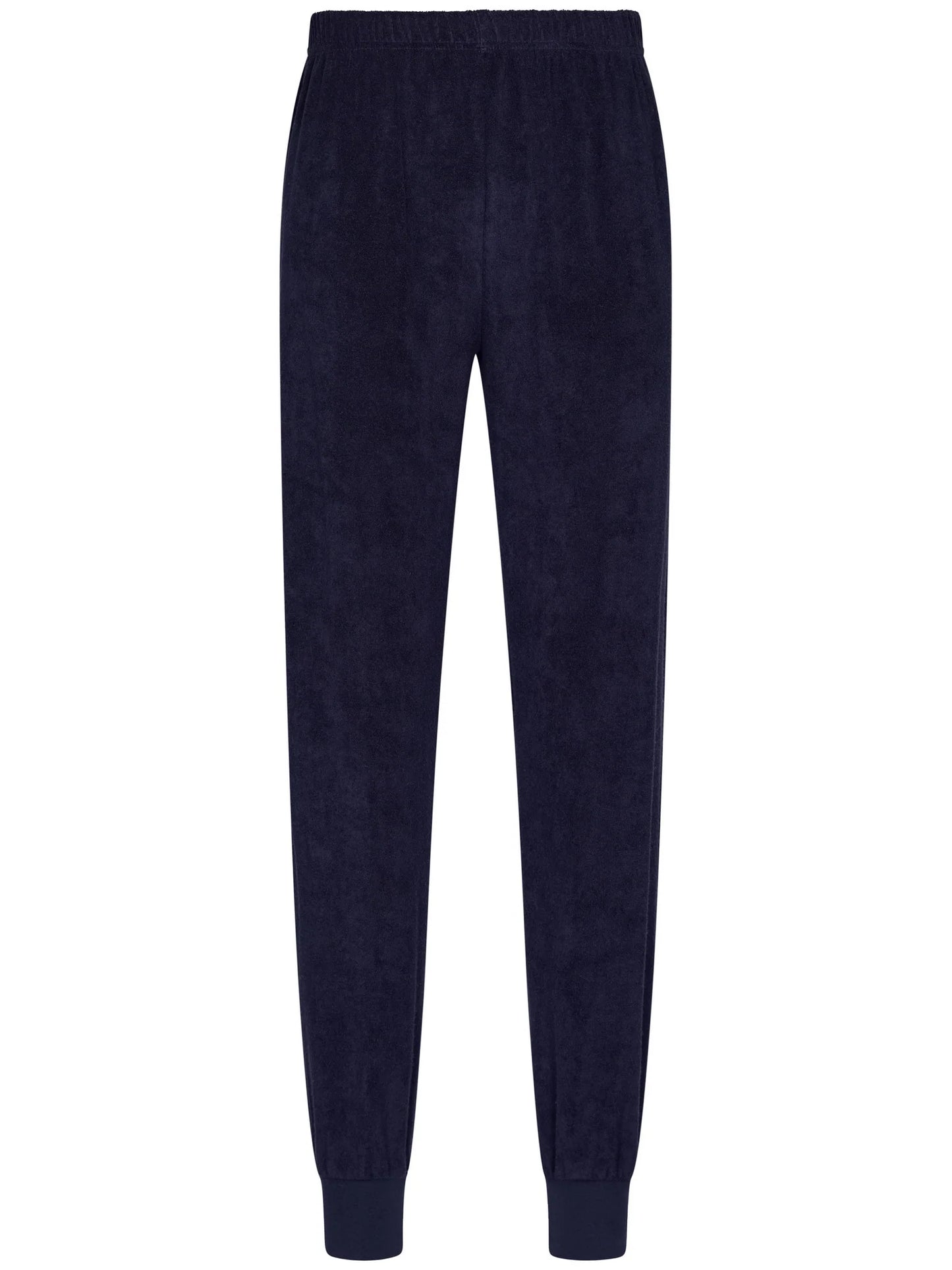 Robson heren pyjama badstof ronde hals gestreept - 122252-814-1 - Donker blauw