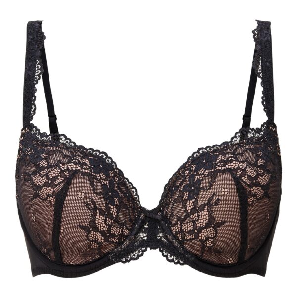 LingaDore voorgevormde lace t-shirt bh - Daily 1400-1L-Y26 - Black Taupe