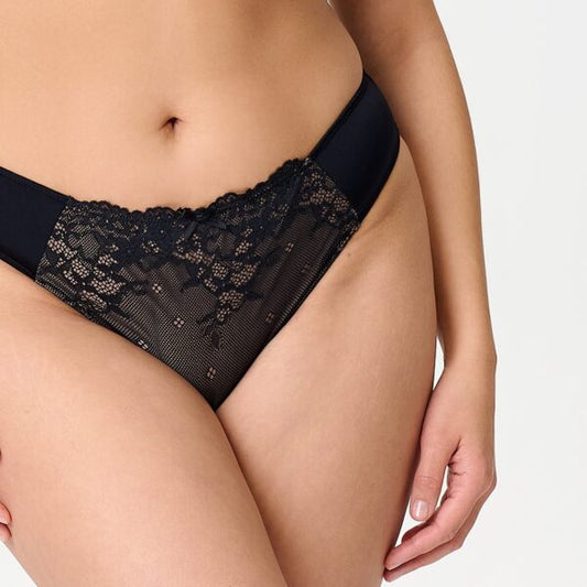 LingaDore rio slip - Daily 1400B-4-Y26 - Black Taupe