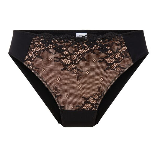 LingaDore rio slip - Daily 1400B-4-Y26 - Black Taupe