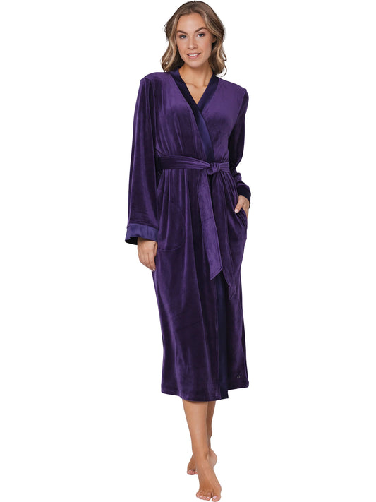 Pastunette premium badjas kimono omslag - Dark Orchid 171252-230-1 - Donker Paars