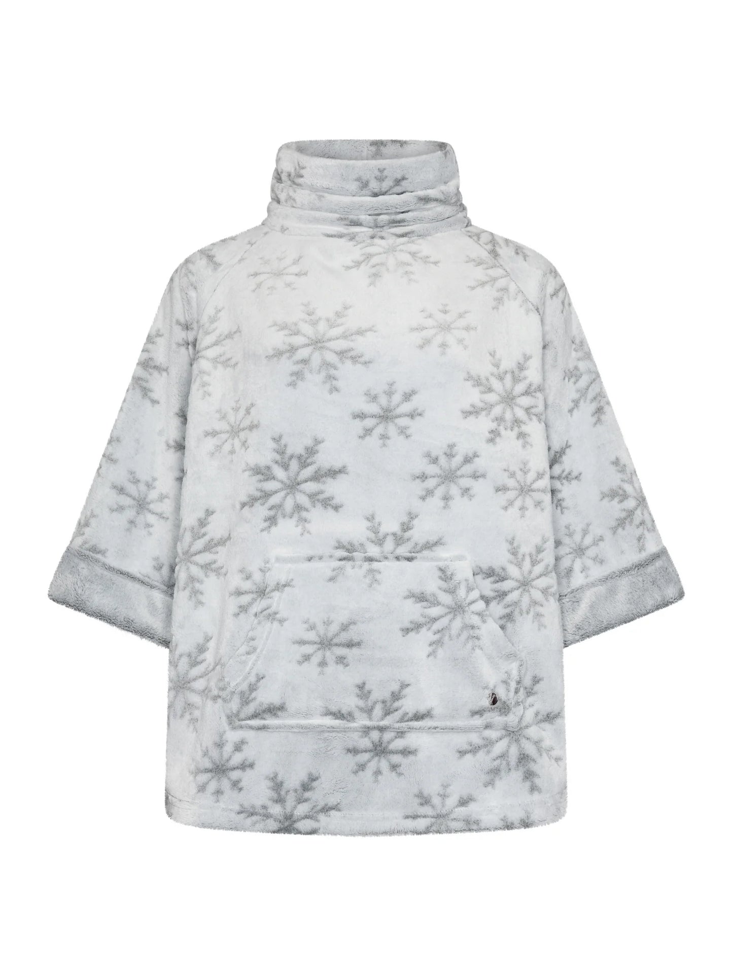 Rebelle Poncho Fleece met ijskristallen - Silver Frost 171252-656-1 - Grijs