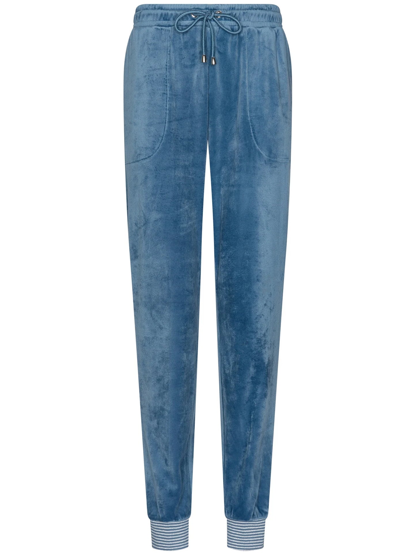 Pastunette huispak velours met rits - Blue Mirage 181252-108-1 - Blauw
