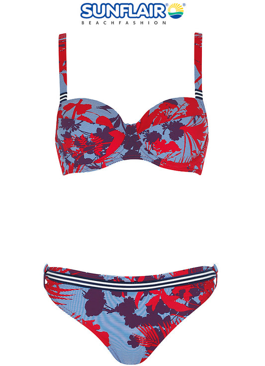 Sunflair Balconette Bikini - 21706 - Nachtblauw/rood