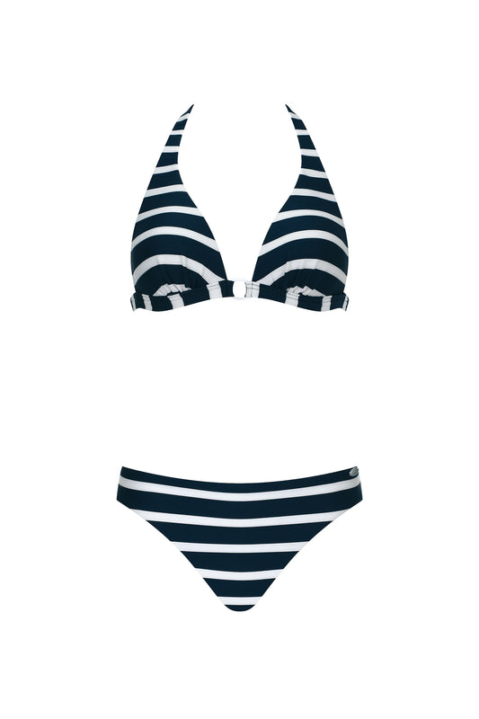 Sunflair halter bikini - 21714 - marine blauw gestreept