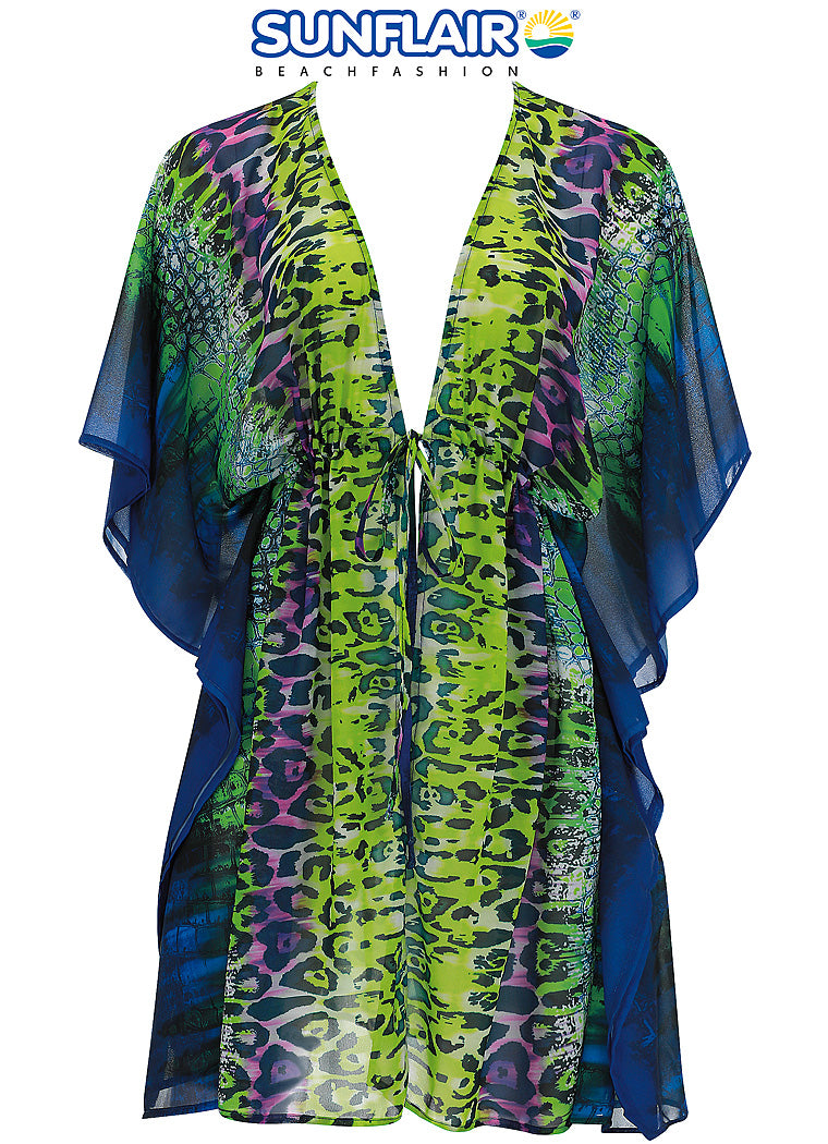Sunflair blouse / poncho - 23100 - Nachtblauw groen