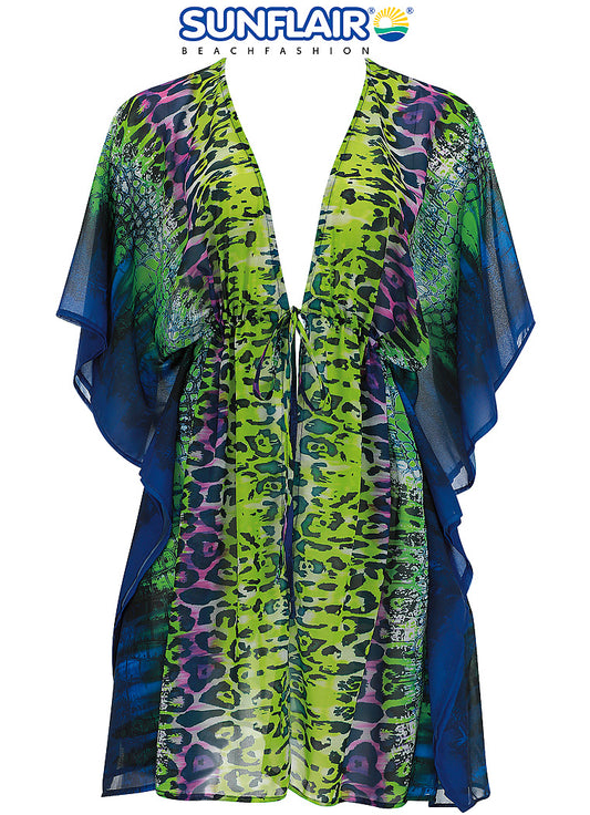 Sunflair blouse / poncho - 23100 - Nachtblauw groen