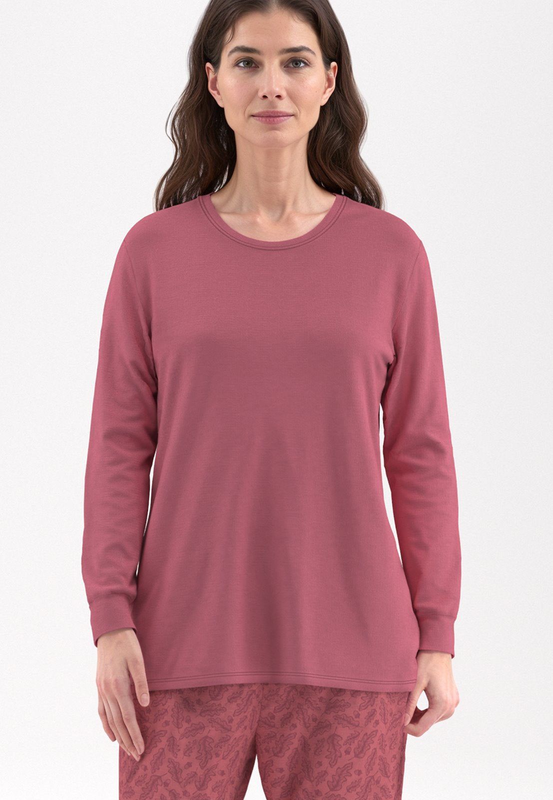 Gotzburg Pyjama met boorden - Marbella 250305 - Rood bladmotief