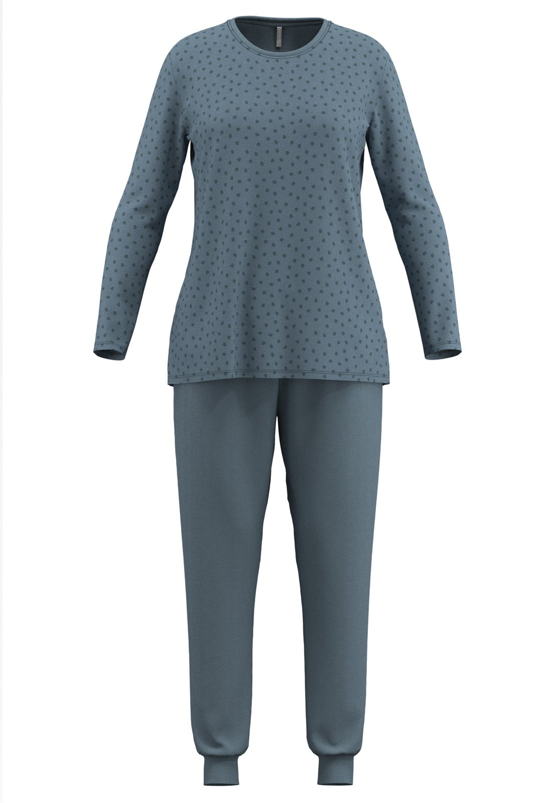 Gotzburg Pyjama ronde hals - Marbella 250316 - Groen gestipt (327)