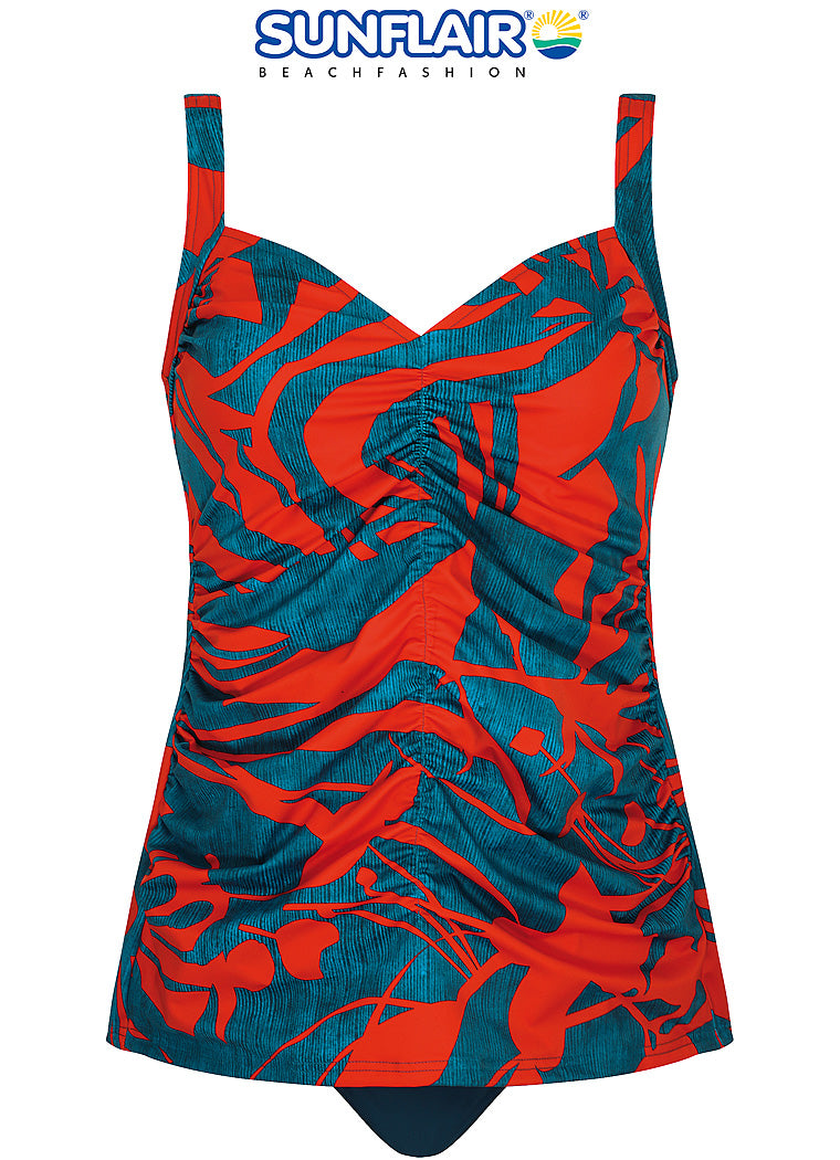 Sunflair Tankini soft cups V hals - 28002 - Jeans/orange