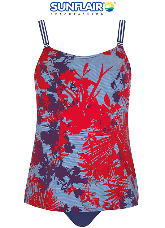 Sunflair Tankini met beugels - 28016 - Nachtblauw/rood