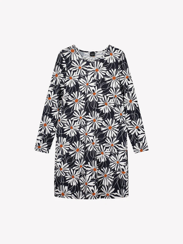 Nanso nachthemd lange mouw magrieten - ANETTE 29044 - Blauw
